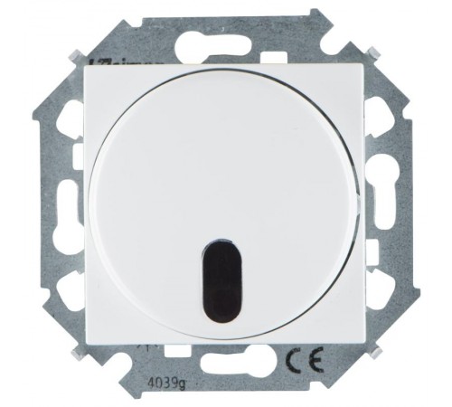 Simon 15 Белый Светорегулятор с управлением от ИК пульта, проходной, 500Вт, 230В, винт. зажим  1591713-030  Simon