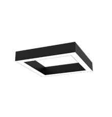 Светодиодный светильник Х-line квадратный подвесной 60 Вт 3000 К 575x575x100 мм RAL9005 черный муар с рассеивопал  V1-R0-9S828-02OP0-4006030  VARTON