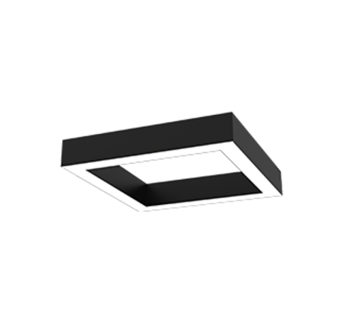 Светодиодный светильник Х-line квадратный подвесной 60 Вт 4000 К 575x575x100 мм RAL9005 черный муар с рассеивопал  V1-R0-9S828-02OP0-4006040  VARTON