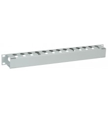 Кабельный органайзер с крышкой 19" 1U, серый  CO35-1MCM  ITK