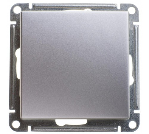 W59 Матовый хром Выключатель 1-клавишный 2-полюсный, 10АХ  VS210-152-5-86  SE