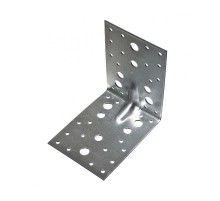 Уголок крепежный усиленный 130х130х100х2, оцинкованный - накл.  128091  Tech-KREP