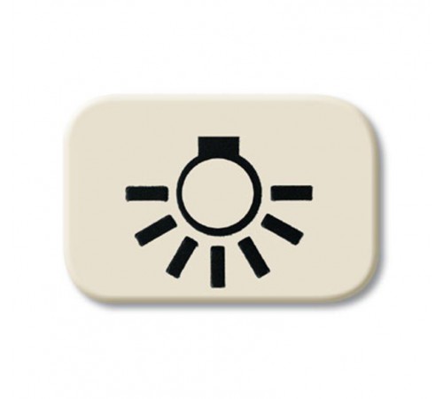 Линза с символом "СВЕТ", серия Busch-Duro 2000 SI, цвет слоновая кость  1433-0-0424   2CKA001433A0424  ABB