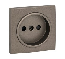 Валенсия лицевая панель розетки 1-местной б/з 10 А графит с защ. штор. EKF PROxima   ESR10-L-022-60   EKF