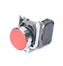 Кнопка SB4 в сборе модульная 22мм красная с возвратом металл 1НЗ  SB4BA42  SE
