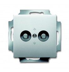 Розетка двойнай для выравнивания потенциалов, серия pur/сталь  2495-0-0090   2CKA002495A0090  ABB