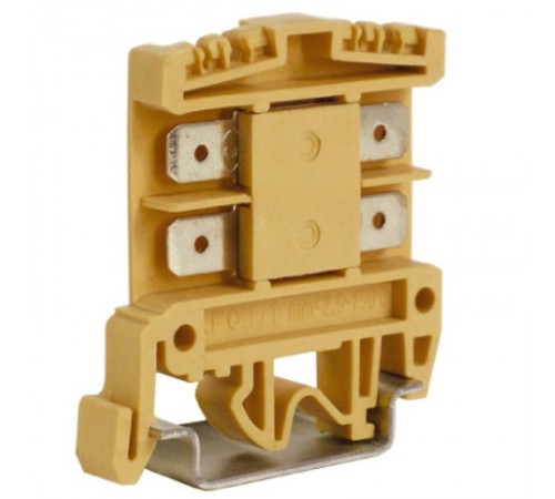AFO.2/1+1, проходной зажим 2,5 кв.мм бежевый с раздельными контактами  ZAF500  DKC