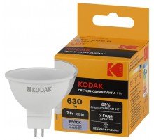 Лампа светодиодная MR16-7W-865-GU5.3 7Вт софит холодный дневной свет  Б0057640  Kodak