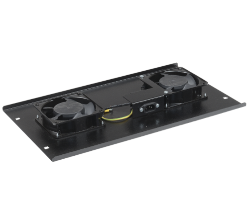 Потолочная вентиляторная панель без термостата, 2 вентилятора, черная  FM05-21  ITK