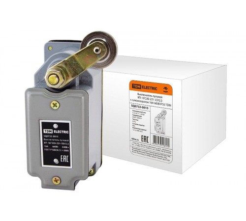 Выключатель путевой ВП-16Г23Б-231-55У2.3 с самовозвратом 16А 660В IP55   SQ0732-0015  TDM