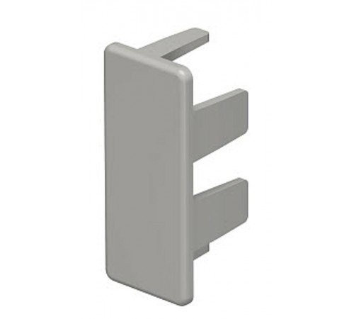 Торцевая заглушка кабельного канала WDK 15x40 мм (ПВХ,серый) (WDK HE15040GR)  6158722  OBO Bettermann