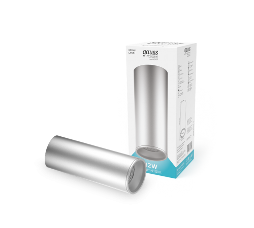 Светильник светодиодный декоративный бытовой HD006 12W (хром сатин) 4100K 79x200мм  HD006  Gauss