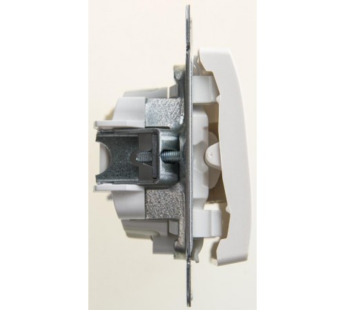 Glossa Перламутр Переключатель 1-клавишный с подсветкой сх.6а, 10АХ  GSL000663  SE