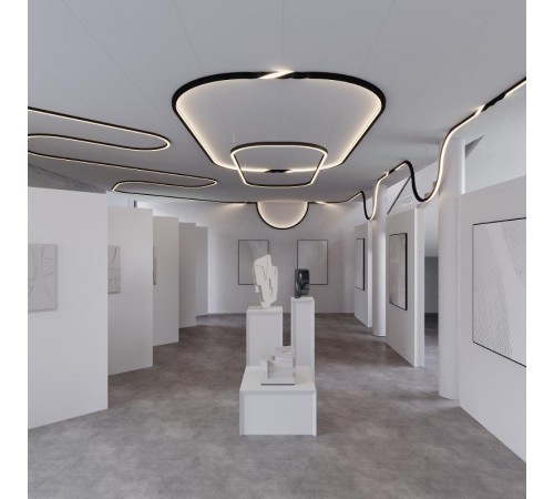 Профиль SL-ARC-5060-D1500-A90 BLACK (дуга 1 из 4) (arlight, Алюминий)  029270  Arlight