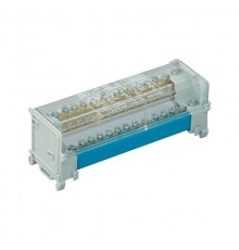 Блок распределительный на DIN рейку 2р 125А, 11х6мм 2х7,5мм2x9мм.  BD125152  DKC