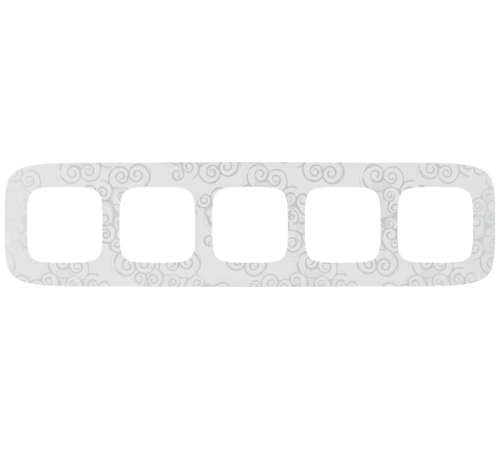 Valena ALLURE Нарцисс хром Рамка 5-ая  754345  Legrand