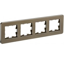 BRITE Рамка 4-ая РУ-4-1-Бр металл латунь RE  BR-M42-M-01-K49  IEK