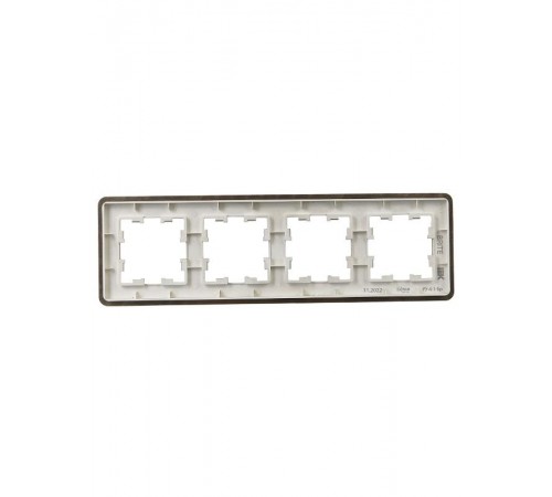 BRITE Рамка 4-ая РУ-4-1-Бр металл латунь RE  BR-M42-M-01-K49  IEK