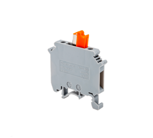 Клемма винтовая с ножевым размыкателем, 4мм2, серая MTU-4KS  69604  ОВЕН