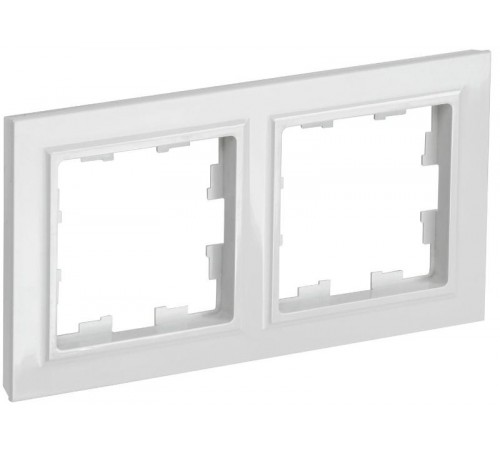 BRITE Рамка 2-ая РУ-2-БрБ белый  BR-M22-K01-PRO  IEK