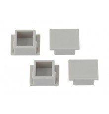 Набор заглушек для профиля CAB261, 1612-3A 4 глухие  Б0039432  ЭРА