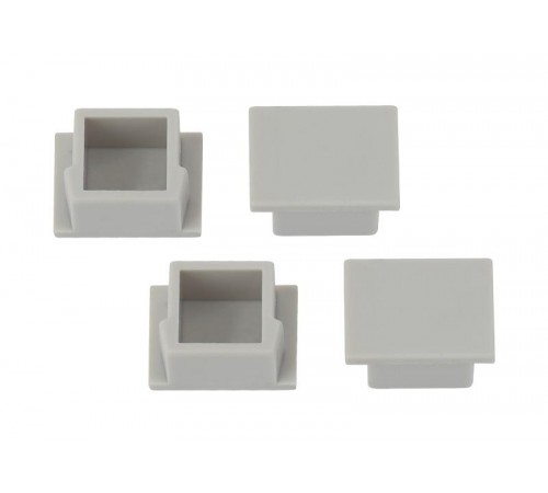 Набор заглушек для профиля CAB261, 1612-3A 4 глухие  Б0039432  ЭРА