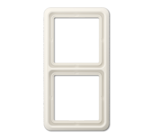 Рамка для вертикальной и горизонтальной установки ударопрочная, 2-кратная; слоновая кость  CD582WUW  Jung