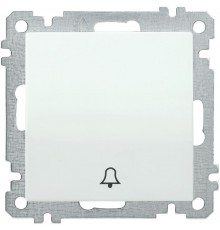 BOLERO белый Выключатель 1-клавишный кнопочный 10А ВС10-1-4-Б EVB14-K01-10-1  IEK