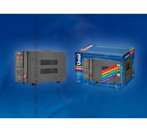 RS-1/5000 Стабилизатор "Standard" релейный однофазный, 5,0 кВА.  03112  Uniel