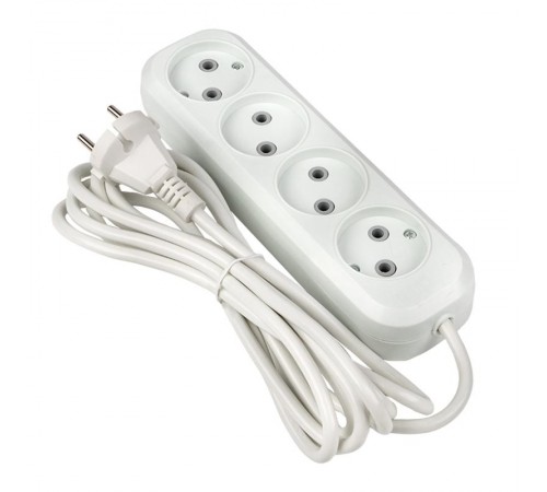 Удлинитель "Эксперт" 4 гнезда  3 метра 10А/2,2кВт без заземления ПВС 2х0,75  EKF PROximaUBA10-275-4-03EKF