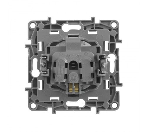 Etika Антрацит Розетка с заземлением, винтовые клеммы, 16А, 250 В  672621  Legrand