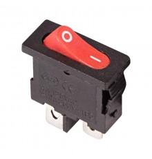 Выключатель клавишный 250V 6А (2с) ON-OFF красный Mini  36-2051  REXANT