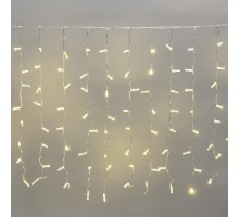 Гирлянда "Светодиодный Дождь"  2x0,8м, прозрачный провод, 230 В, диоды ТЕПЛЫЙ БЕЛЫЙ, 160 LED  235-106  NEON-NIGHT