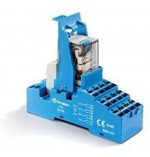 Интерфейсный модуль, электромеханическое реле; 4CO 7A; контакты AgNi; питание 12В AC; категория защиты IP20  58P480120060SMA  Finder