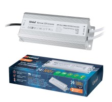 Блок питания с защитой от короткого замыкания и перегрузок, алюм. UET-VAJ-100B67 100Вт, 24В, IP67, 2 выходных канала  10589  Uniel