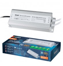 Блок питания с защитой от короткого замыкания и перегрузок, алюм. UET-VAJ-100B67 100Вт, 24В, IP67, 2 выходных канала  10589  Uniel