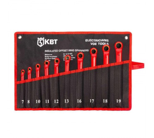 Набор диэлектрических накидных ключей НИИ-23 серия ЭКСПЕРТ  89427  КВТ