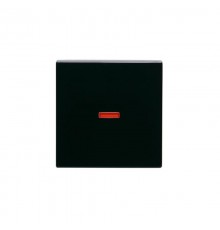 Клавиша для 1-клавишных выключателей/переключателей/кнопок, красная линза, Impressivo, антрацит  1789-81   2TKA000557G1  ABB