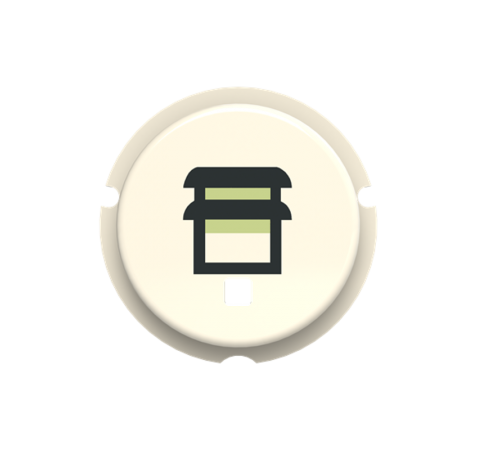 SBB-N2BL Кнопка жалюзи free@home, Zenit, белый  SBB-N2BL   2CLA202620N1102  ABB