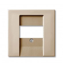 ABB Basic 55 Шампань Накладка аудиорозетки и ТЛФ/комп ТАЕ розеток  1724-0-4312   2CKA001724A4312  ABB