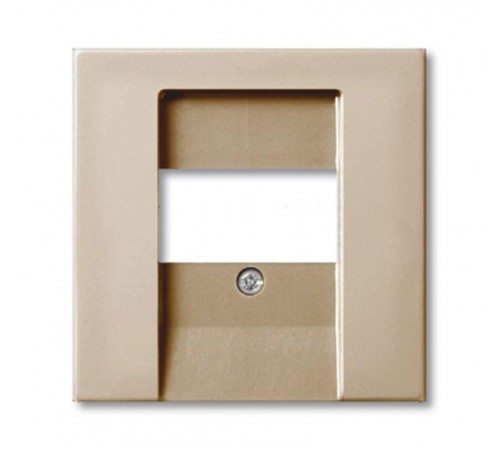 ABB Basic 55 Шампань Накладка аудиорозетки и ТЛФ/комп ТАЕ розеток  1724-0-4312   2CKA001724A4312  ABB