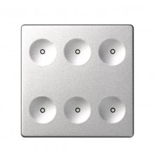 Сенсорный 6-кл выключатель без маркировки, алюминий  8000661-093  Simon