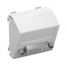 Мультимедийная рамка DVI Modul45 (белый) (MTS-DVI S RW1)  6104742  OBO Bettermann