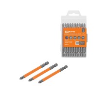 Набор бит PH2x90, односторонних, сталь CrV, Е 1/4", 10 шт., "Гранит"   SQ1019-0348  TDM