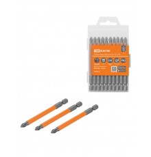 Набор бит PH2x90, односторонних, сталь CrV, Е 1/4", 10 шт., "Гранит"   SQ1019-0348  TDM