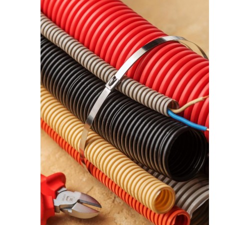 Хомут AISI 304 из нержавеющей стали, 7.9x520 (100 шт.) FlexLock PROximaplc-fl-tss-304-7.9x520EKF