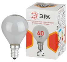 Лампа накаливания  P45 60Вт Е14 / E14 230В  шар матовый  Б0066373  ЭРА