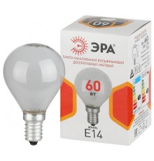 Лампа накаливания  P45 60Вт Е14 / E14 230В  шар матовый  Б0066373  ЭРА