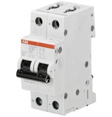 Выключатель автоматический двухполюсный S202M UC 0,2А K 10кА (S202M K0,2UC)  2CDS272061R0087  ABB