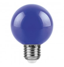 Лампа светодиодная для белт лайта LB-371 (3W) 230V E27 синий G60  25906  FERON